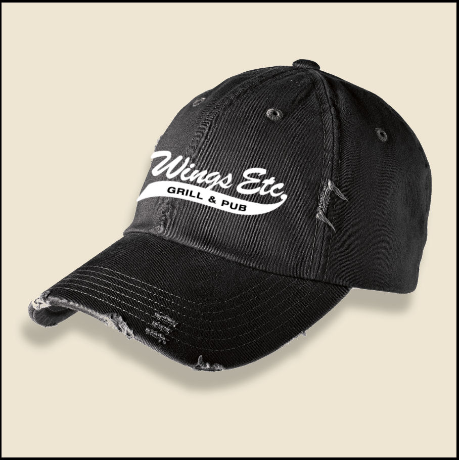 Black Wings Etc. Distressed Hat